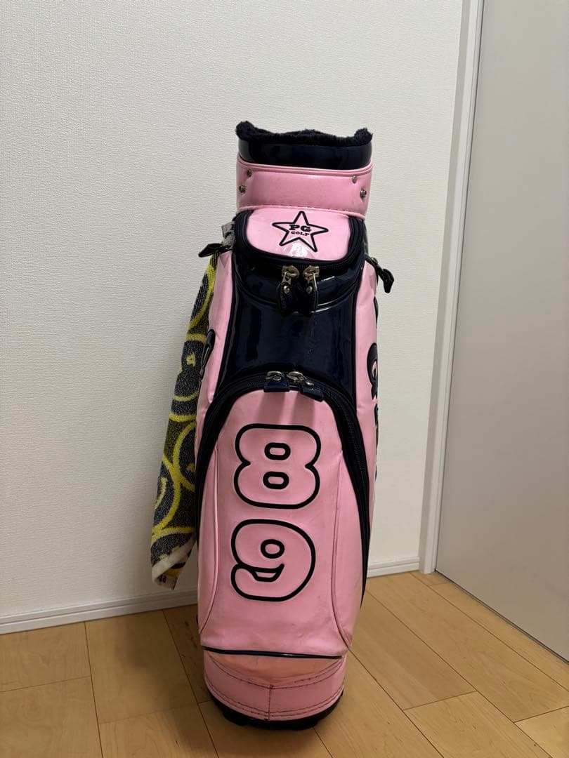 a*♡様 PEARLY GATES キャディバッグ ピンク/ネイビー