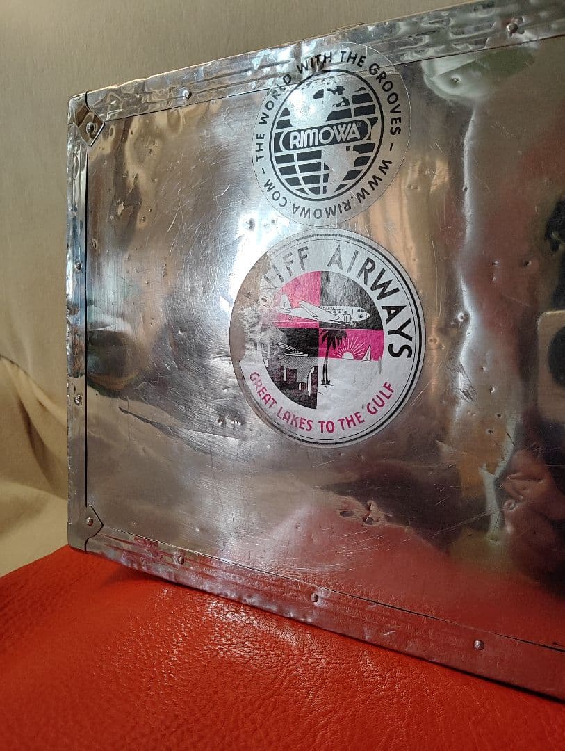 ハンドメイド　アタッシュケース　RIMOWAステッカー付き