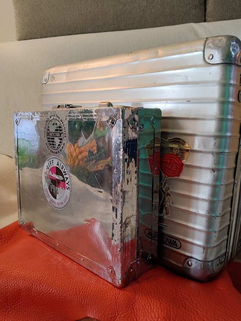 ハンドメイド　アタッシュケース　RIMOWAステッカー付き