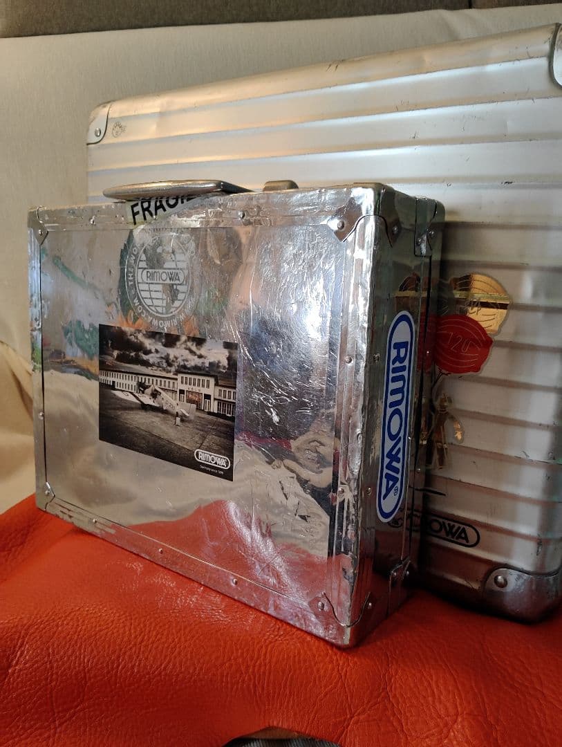 ハンドメイド　アタッシュケース　RIMOWAステッカー付き