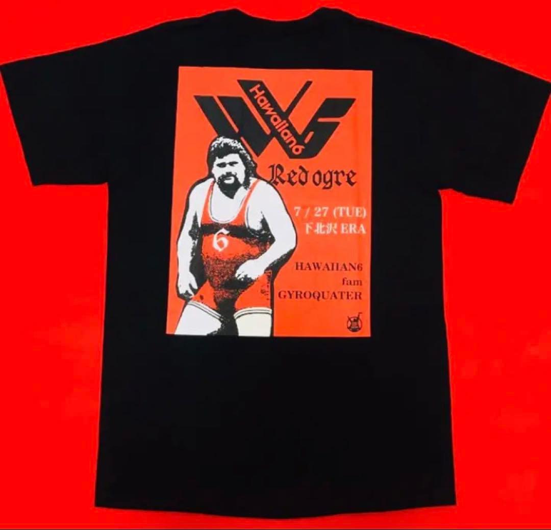 新品 HAWAIIAN6 ハワイアン６『Red ogre』限定Tシャツ 横山 健
