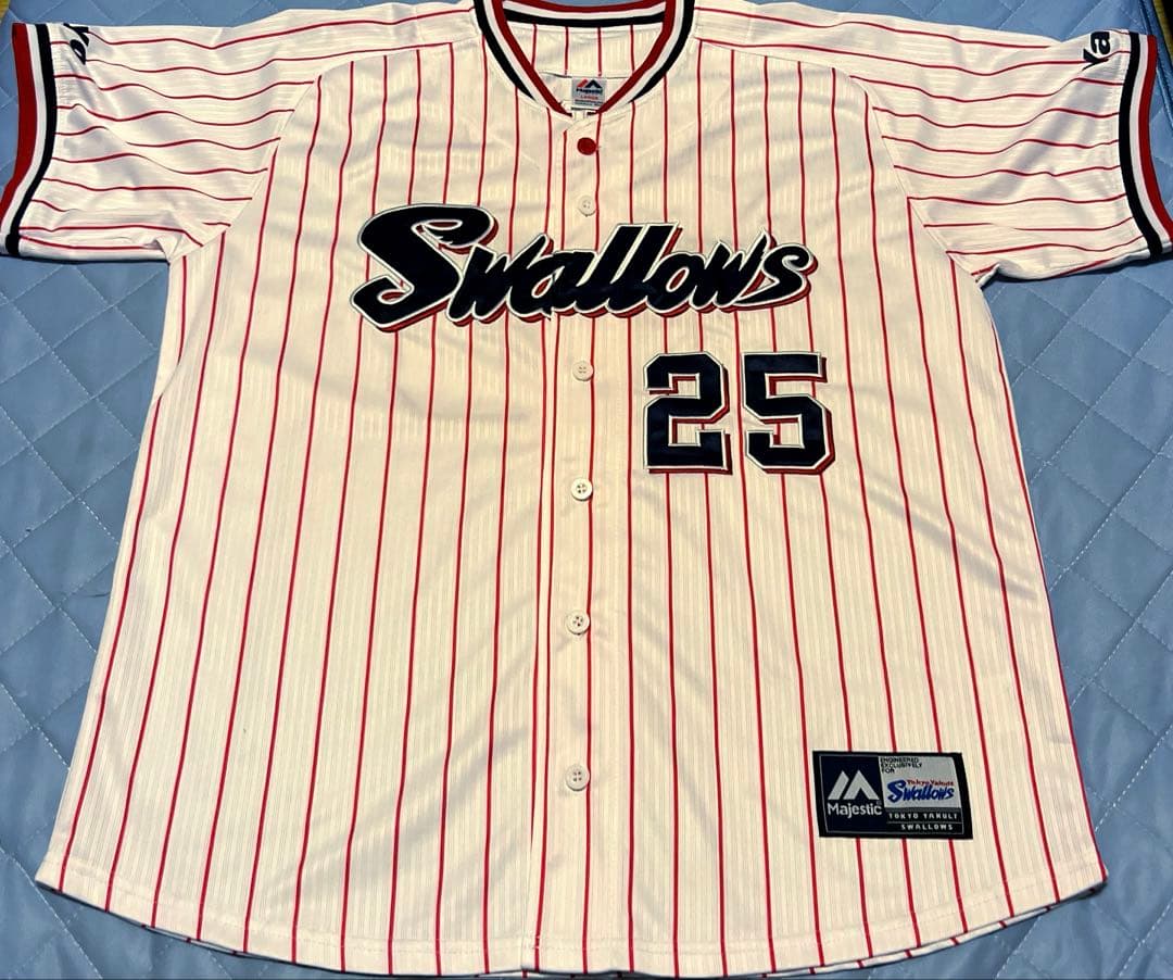 新品未使用　東京ヤクルトスワローズ　ユニフォーム サンタナ　25 Lサイズ
