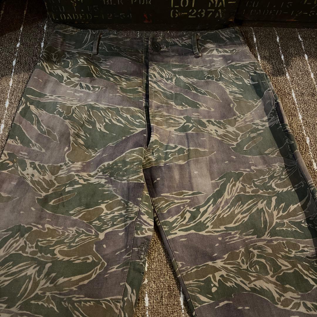 60S 鬼フェード　実物　タイガーストライプ　タイガーカモ　ベトナム戦