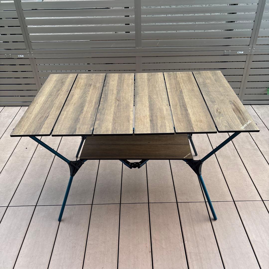 mont-bell マルチフォールディングテーブル　ワイド　下段サブボード付き