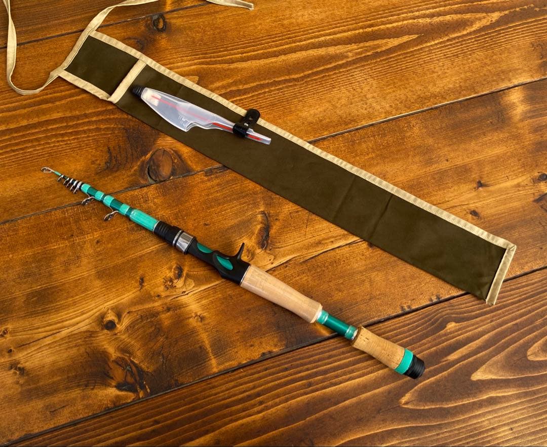 ハンドメイドロッド　6ft テレスコロッド　ベイトロッド　Fujiガイド　180