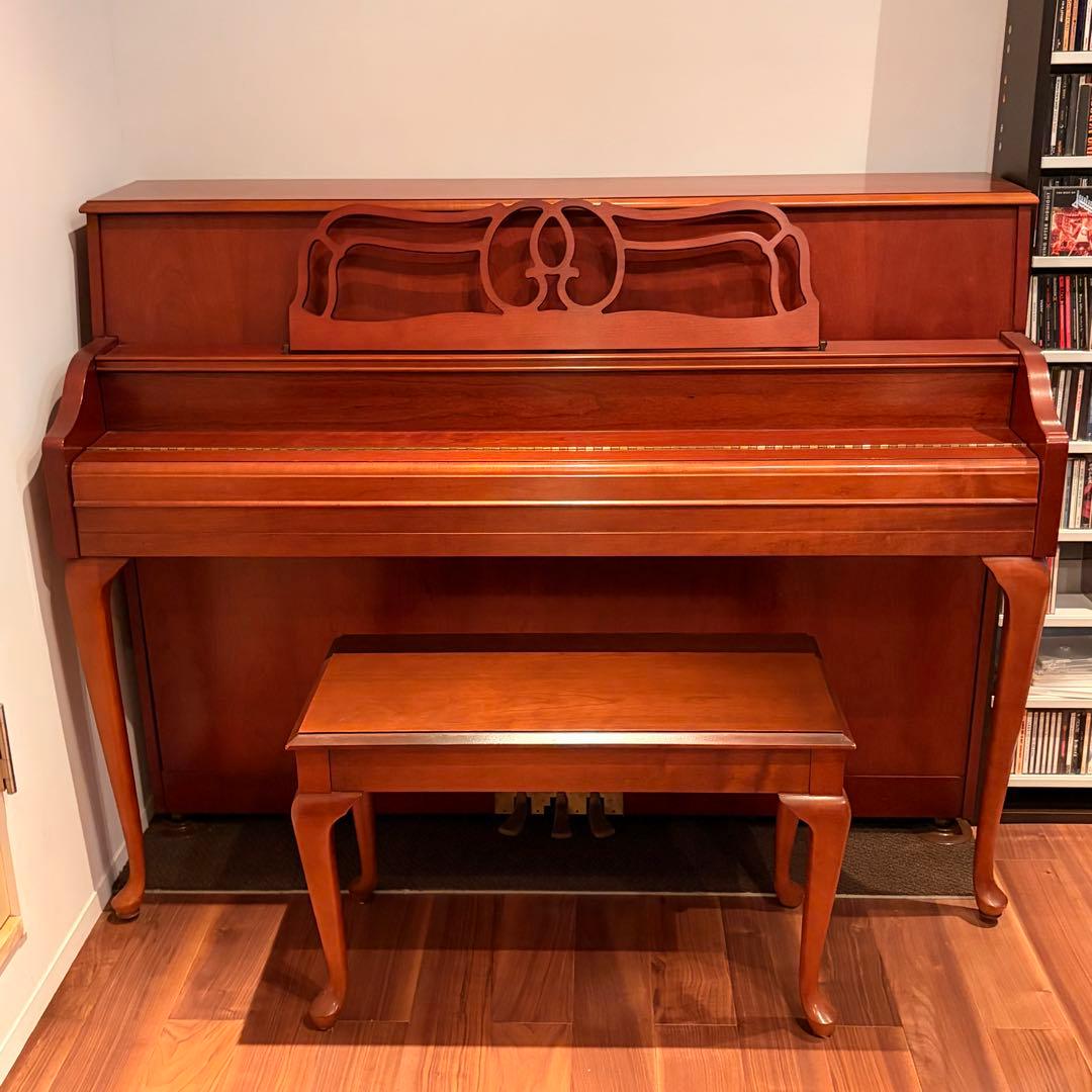 ★美品綺麗★USA YAMAHA ヤマハ アップライトピアノ 猫足★調律回数多数