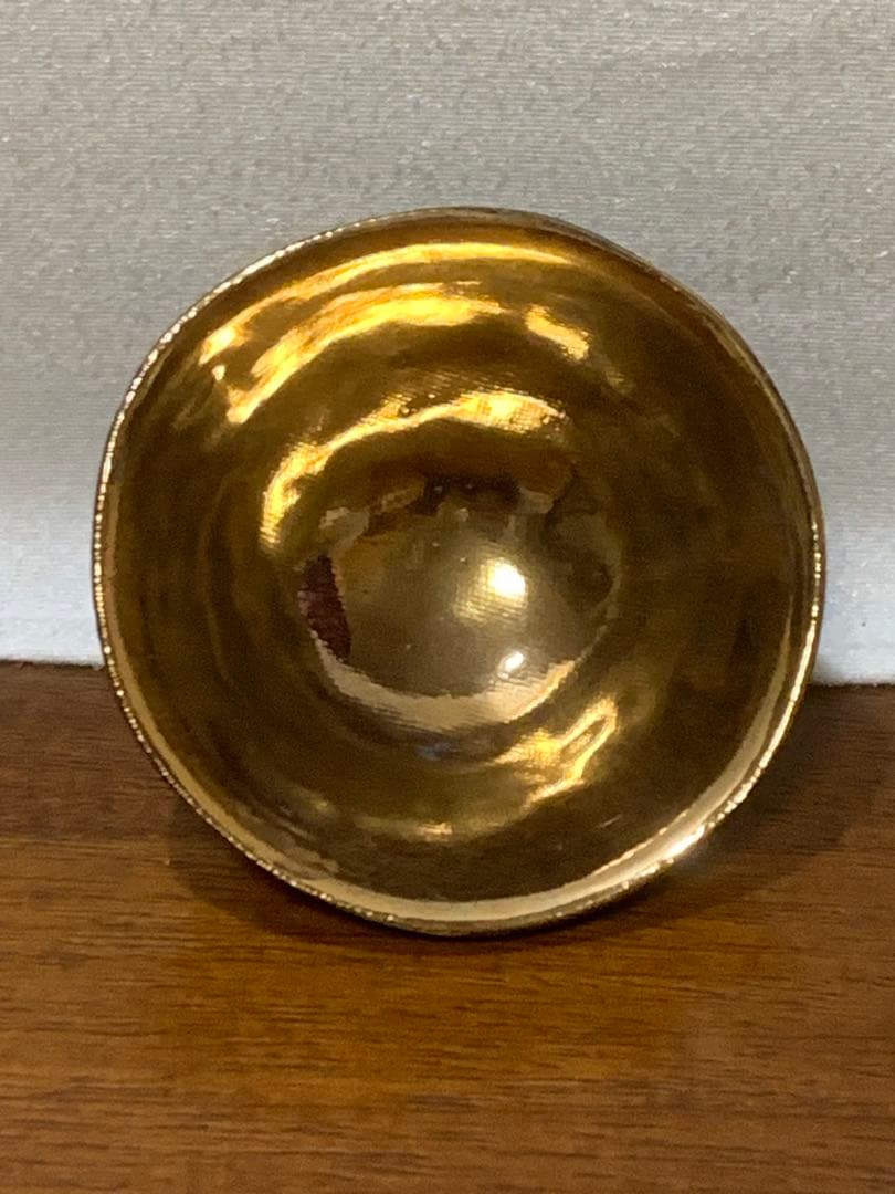 永見陶節　古編文　金杯　盃　酒呑　富士山