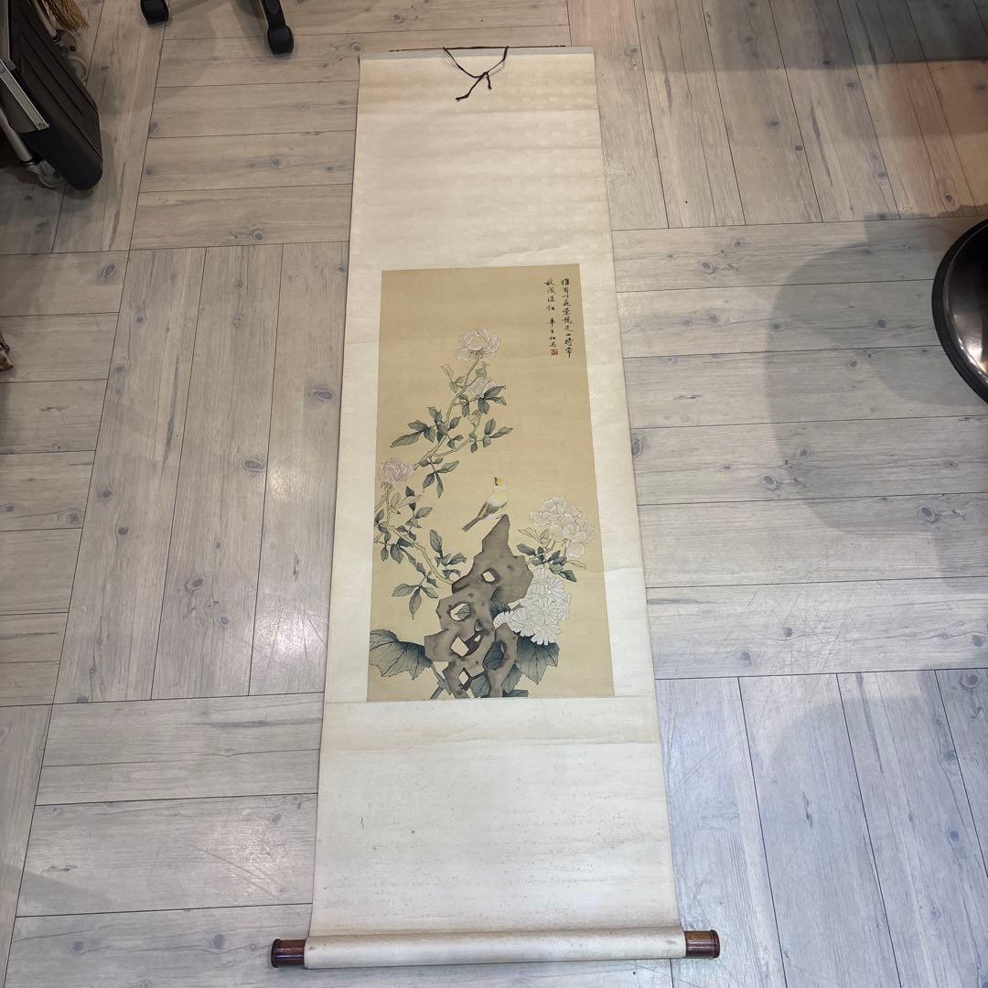 花と鳥の掛軸