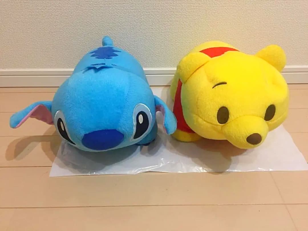 【ディズニー】プーさん スティッチ ぬいぐるみセット