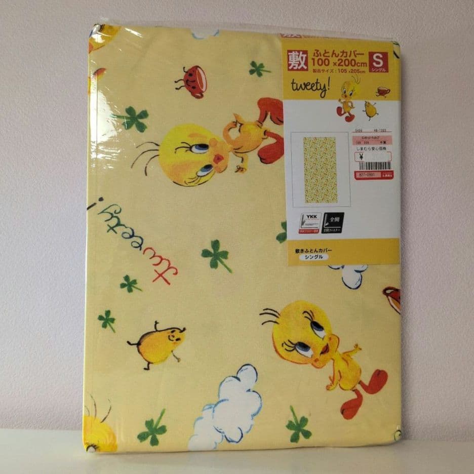 未使用トゥイーティー◇シングル◇敷きふとんカバー◇100×200cm　布団カバー