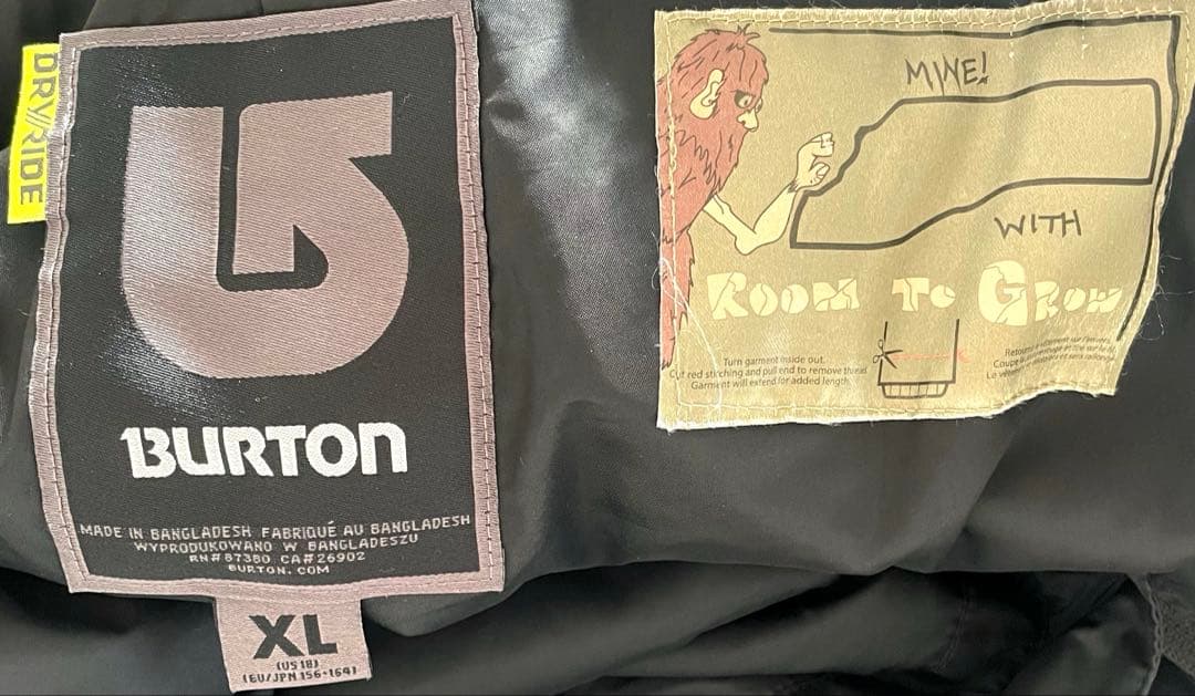 Burton スノーボードウェア・スキーウェアXL(160)青/黄