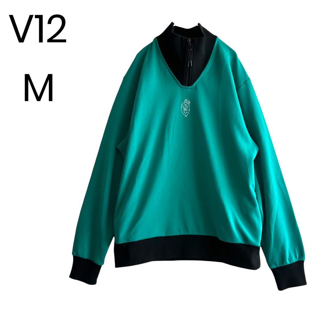 V12 ゴルフウェア ゴルフトップス ストレッチ素材 プルオーバー M b042