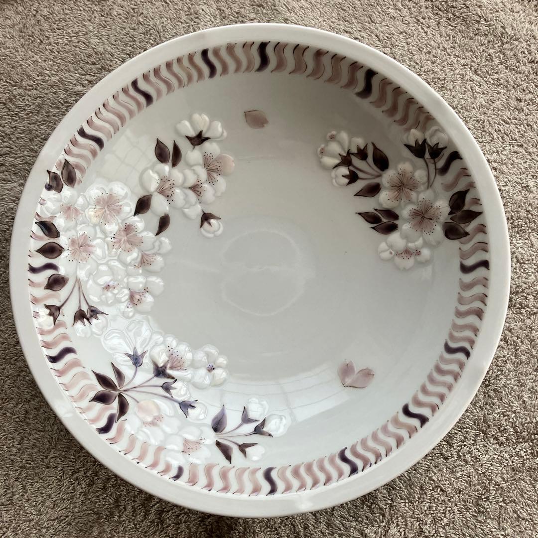 後上俊香　菓子鉢　桜　九谷焼