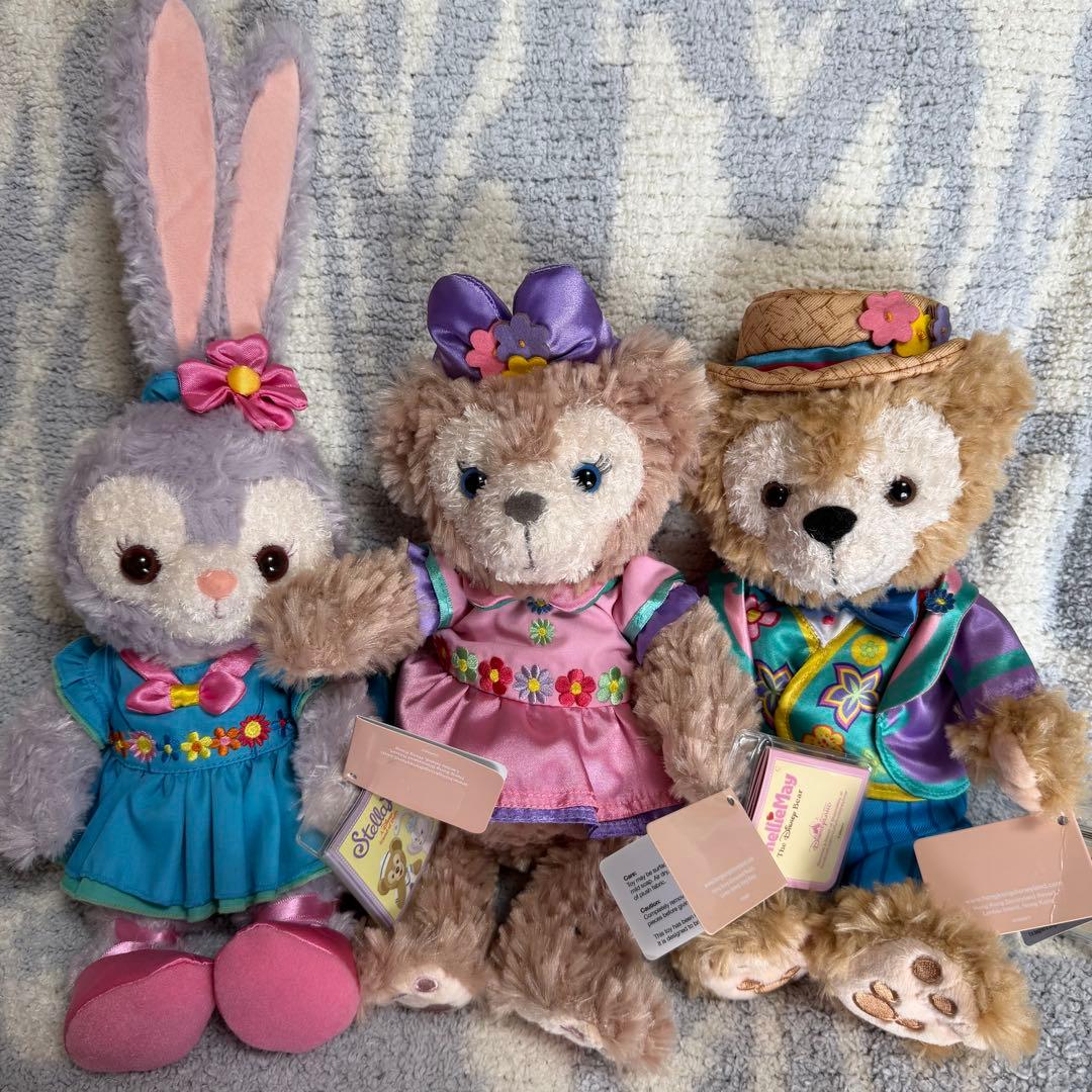 香港ディズニー　ぬいぐるみSSセット