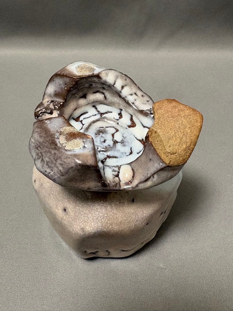 【値下】兼田昌尚　萩刳貫ぐい呑