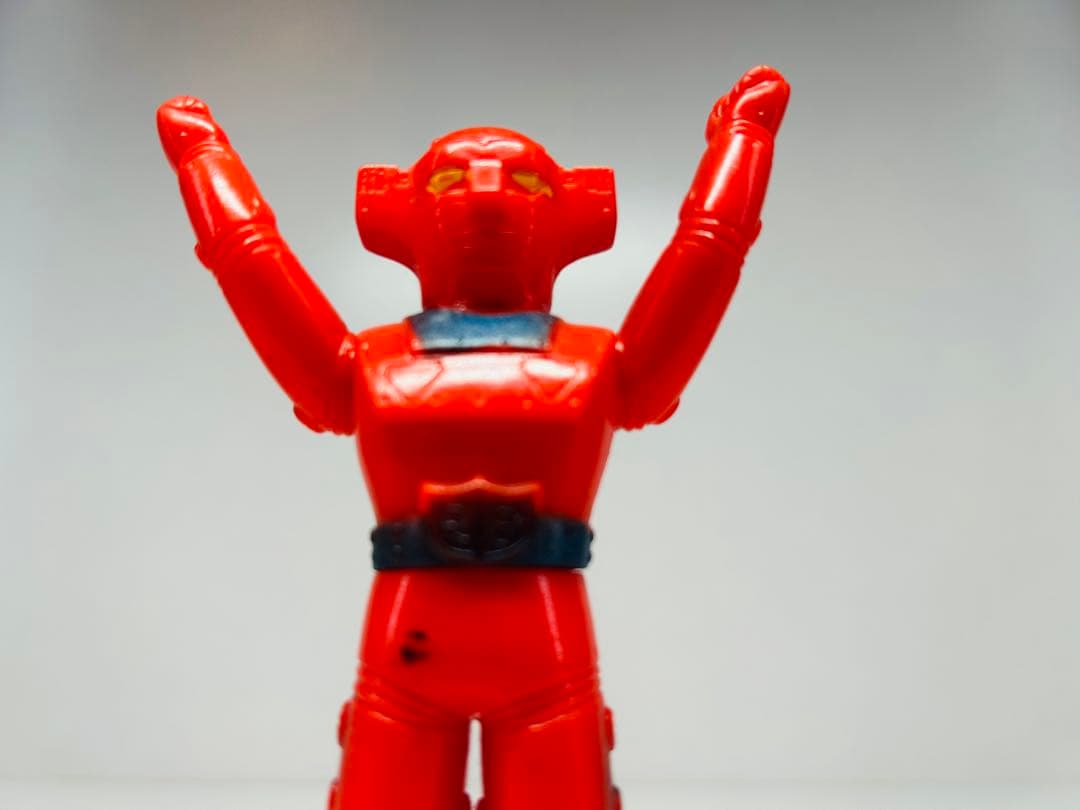 ブルマァク　レッドバロン　ミニソフビ 赤　当時物　ビンテージ　特撮