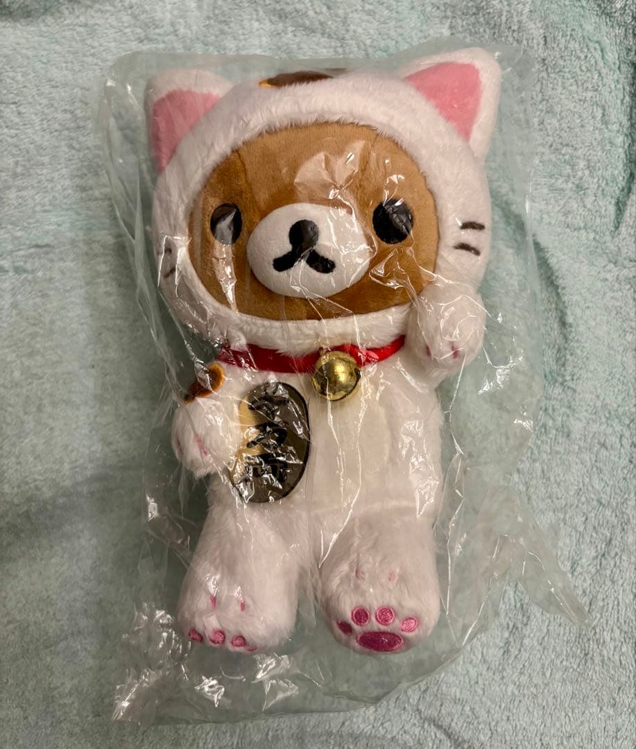 リラックマの湯限定リラックマ招き猫ぬいぐるみ