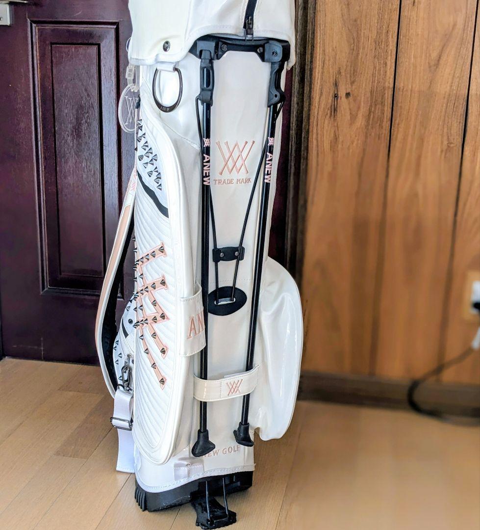 ANEW （美品）⭐️ スタンドキャディバッグ　透明カバー、ベルト未使用