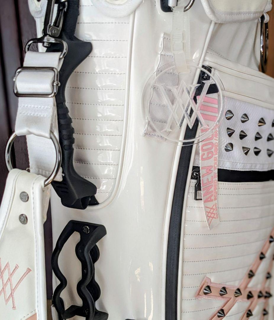 ANEW （美品）⭐️ スタンドキャディバッグ　透明カバー、ベルト未使用