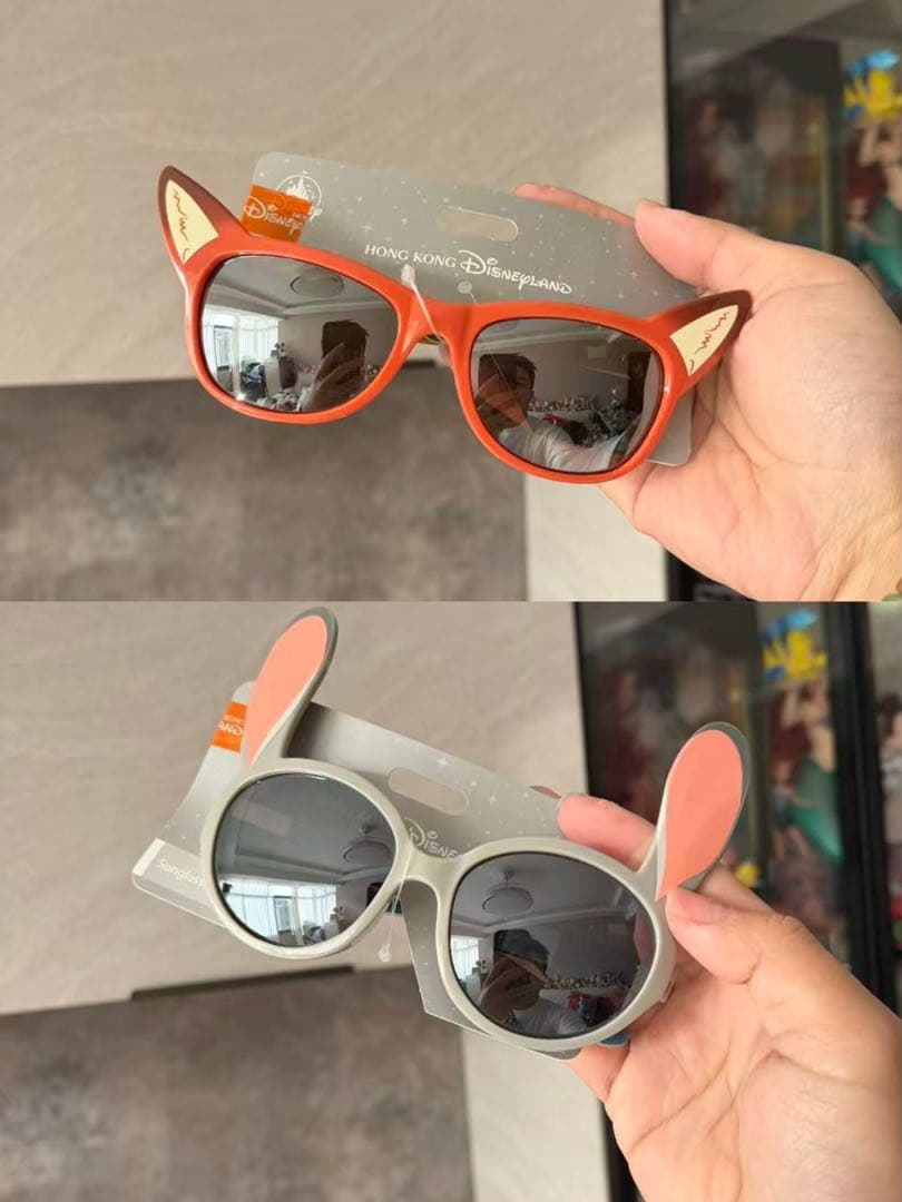 香港ディズニーランド正規品ズートピア ニック　ジュディ　サングラス2点セット
