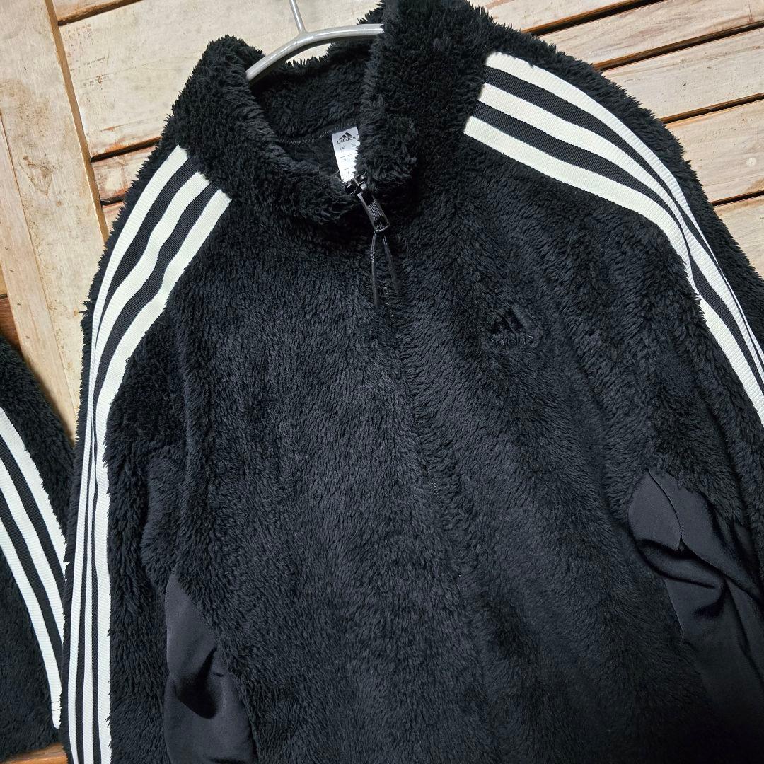 アディダス ゴルフウェア ボアジャケット×スカート 上下セット モコモコ L