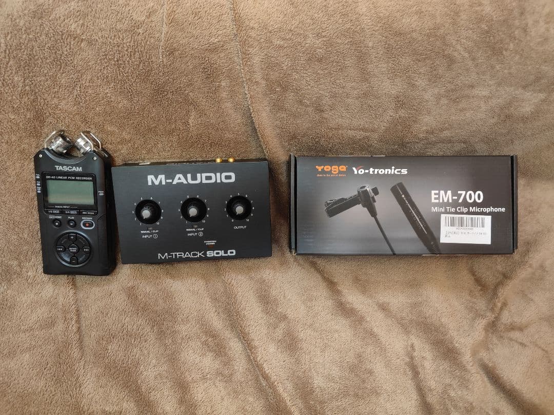 ピンマイク、PCMレコーダー セット