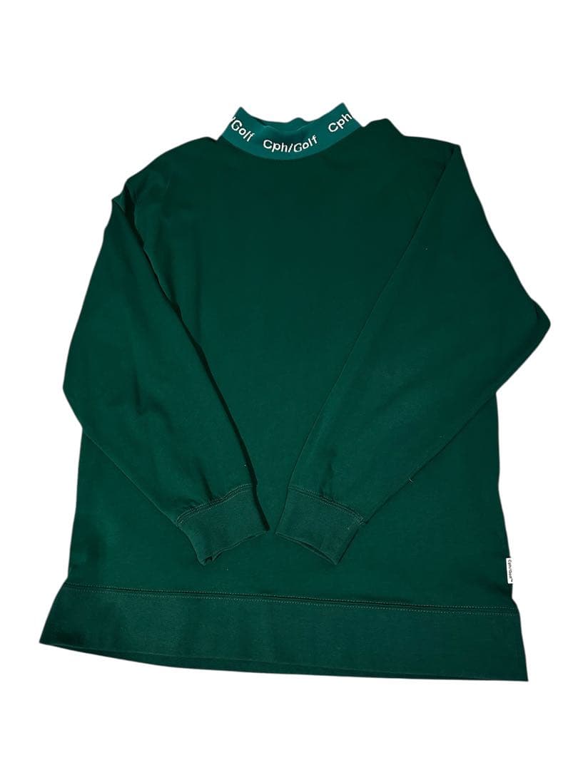 Cph/Golf キャプテンズヘルム　モックネック　グリーン　L