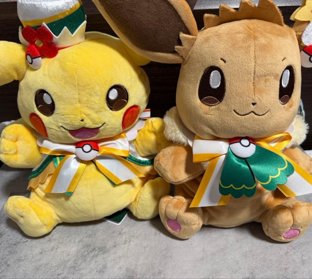 ポケパーク　カントー　限定　ポケモン ピカチュウ　イーブイ パペット