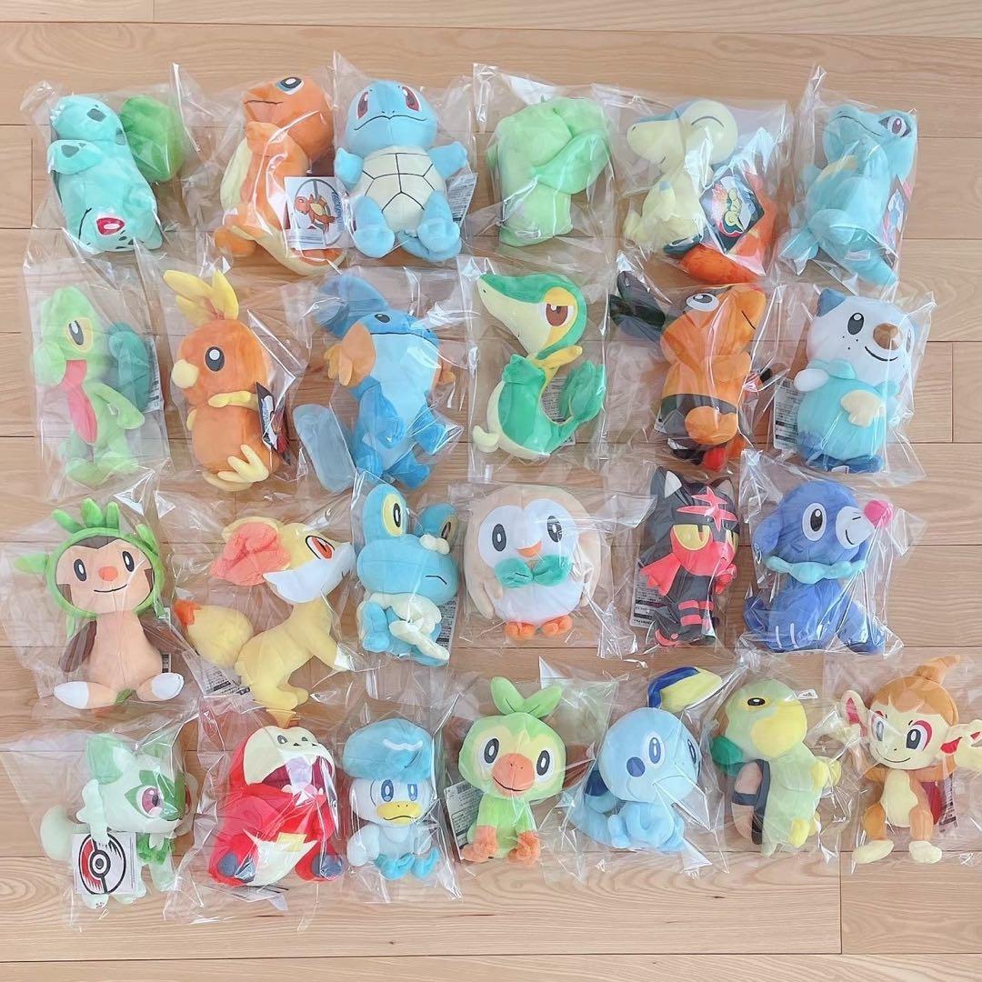 ポケモンセンター　オリジナル　御三家　ぬいぐるみ　セット