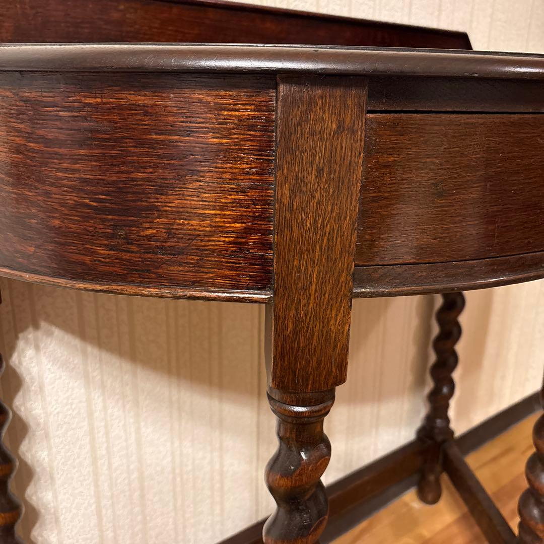 美品！良品イギリス アンティーク家具コンソールテーブル花台ダークブラウン 英国製