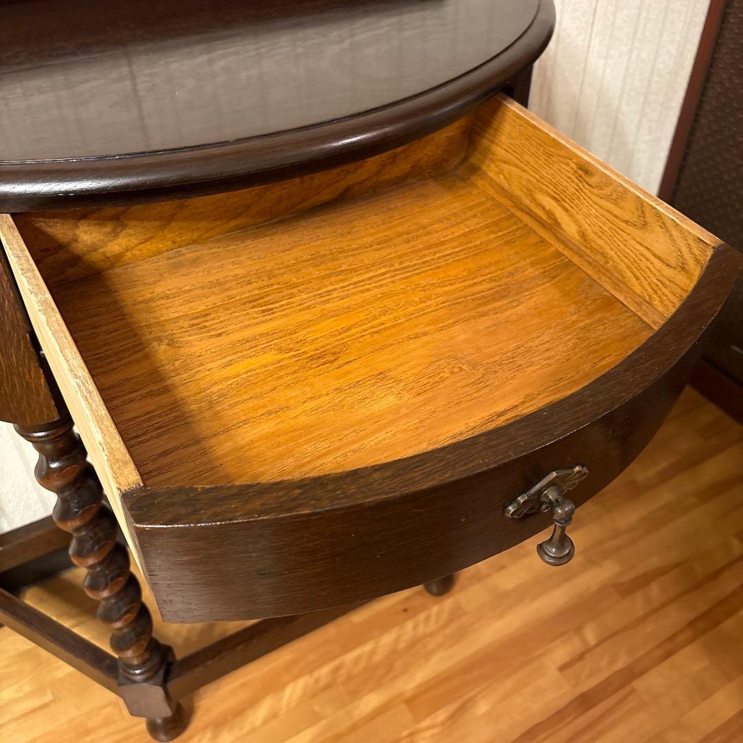 美品！良品イギリス アンティーク家具コンソールテーブル花台ダークブラウン 英国製