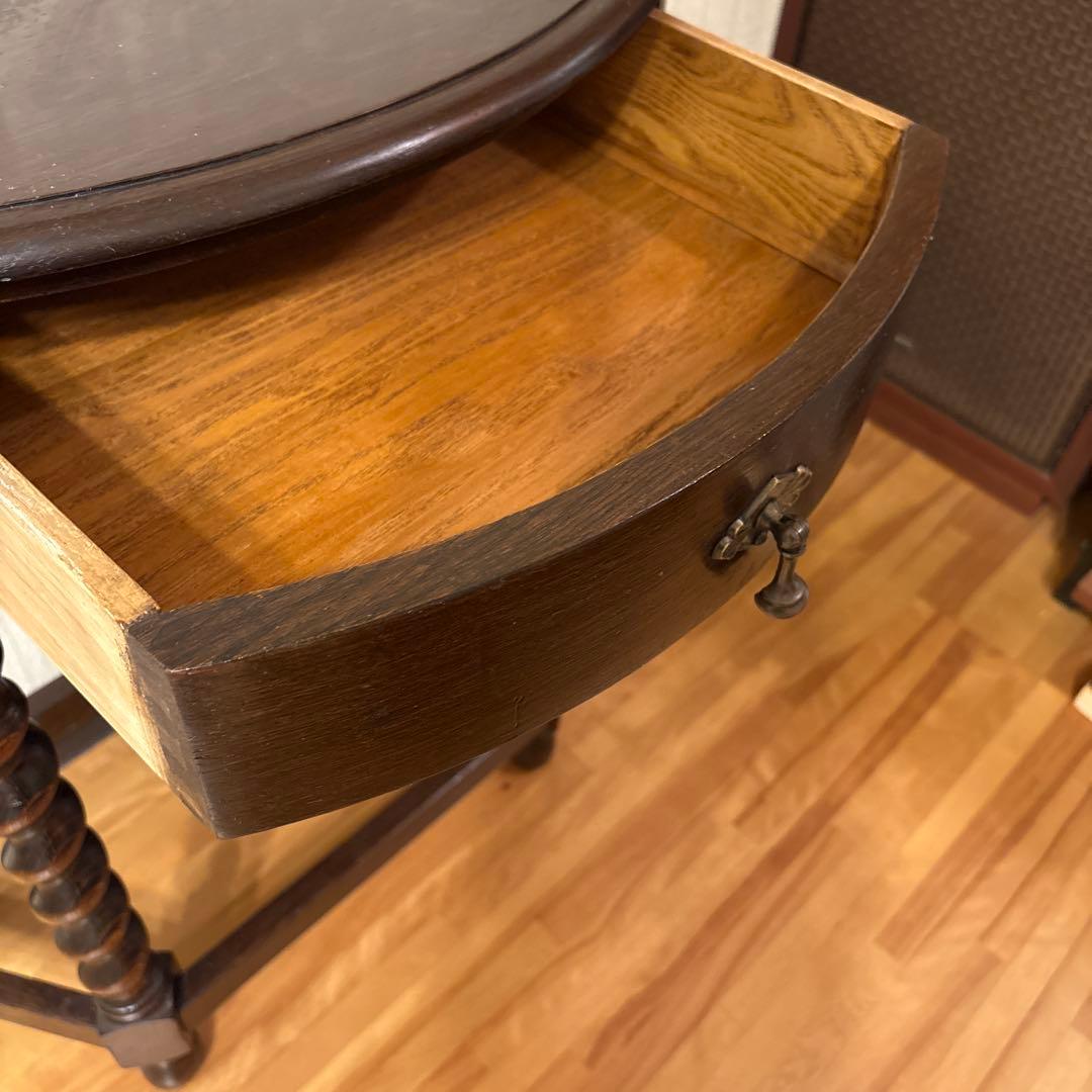 美品！良品イギリス アンティーク家具コンソールテーブル花台ダークブラウン 英国製