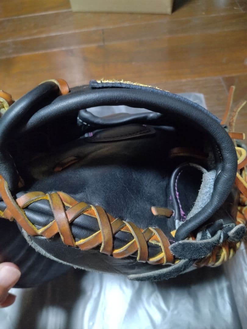 KANAM 5周年限定黒 レザー キャッチャーミット　要ミット
