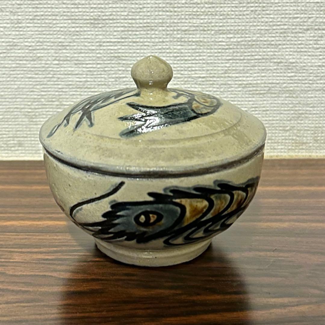 やちむん　湯呑み　金城敏男　銘あり[ト]