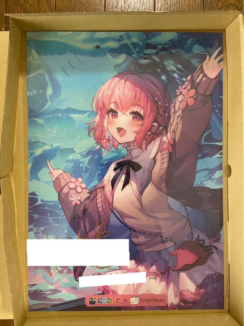 にじさんじ スマートニュース 当選品 笹木咲 サイン入りクリアポスター