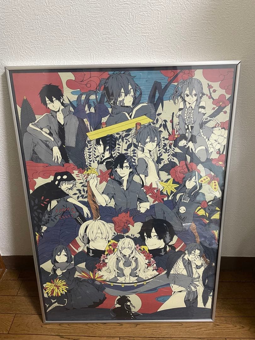 カゲロウプロジェクト　しづ個展　花札モチーフ　和紙風ポスター　B2サイズ