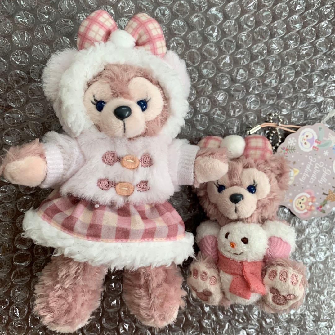 ダッフィ ウィンターホリデー シェリーメイ ぬいぐるみストラップ