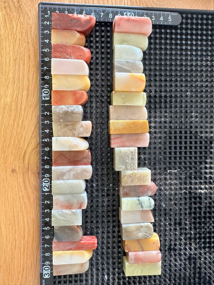 年末セール　篆刻　印材　印石　まとめ　書道　落款　遊印　36個セット　s-33