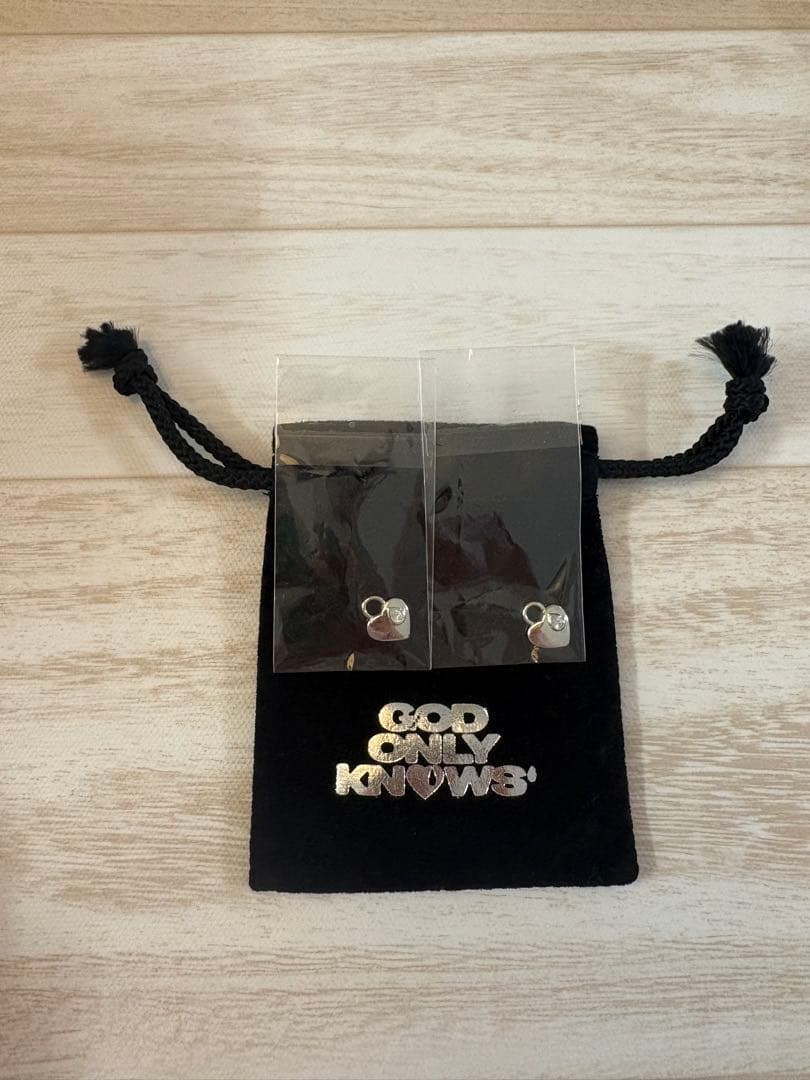 GOD ONLY KNOWS ハートピアスパーツ2個セット