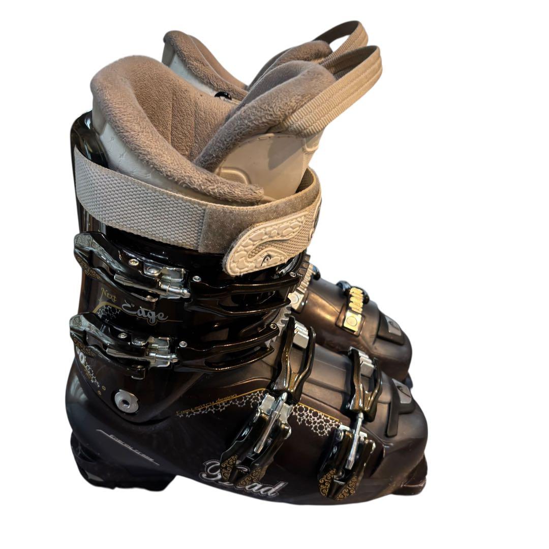 レディースショートスキーセット　ファンスキー　head 25cm ブーツ付