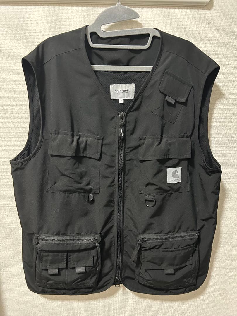 Carhartt ブラック フィッシングベスト L