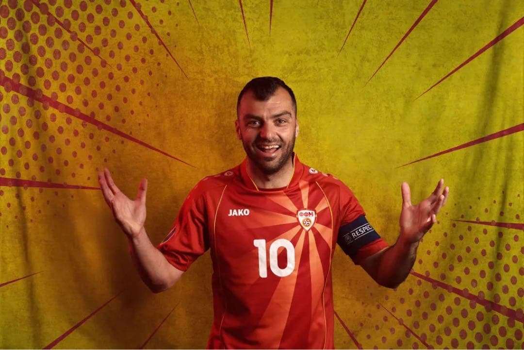 ユーロ2020 北マケドニア代表　パンデフ　 ユニフォーム