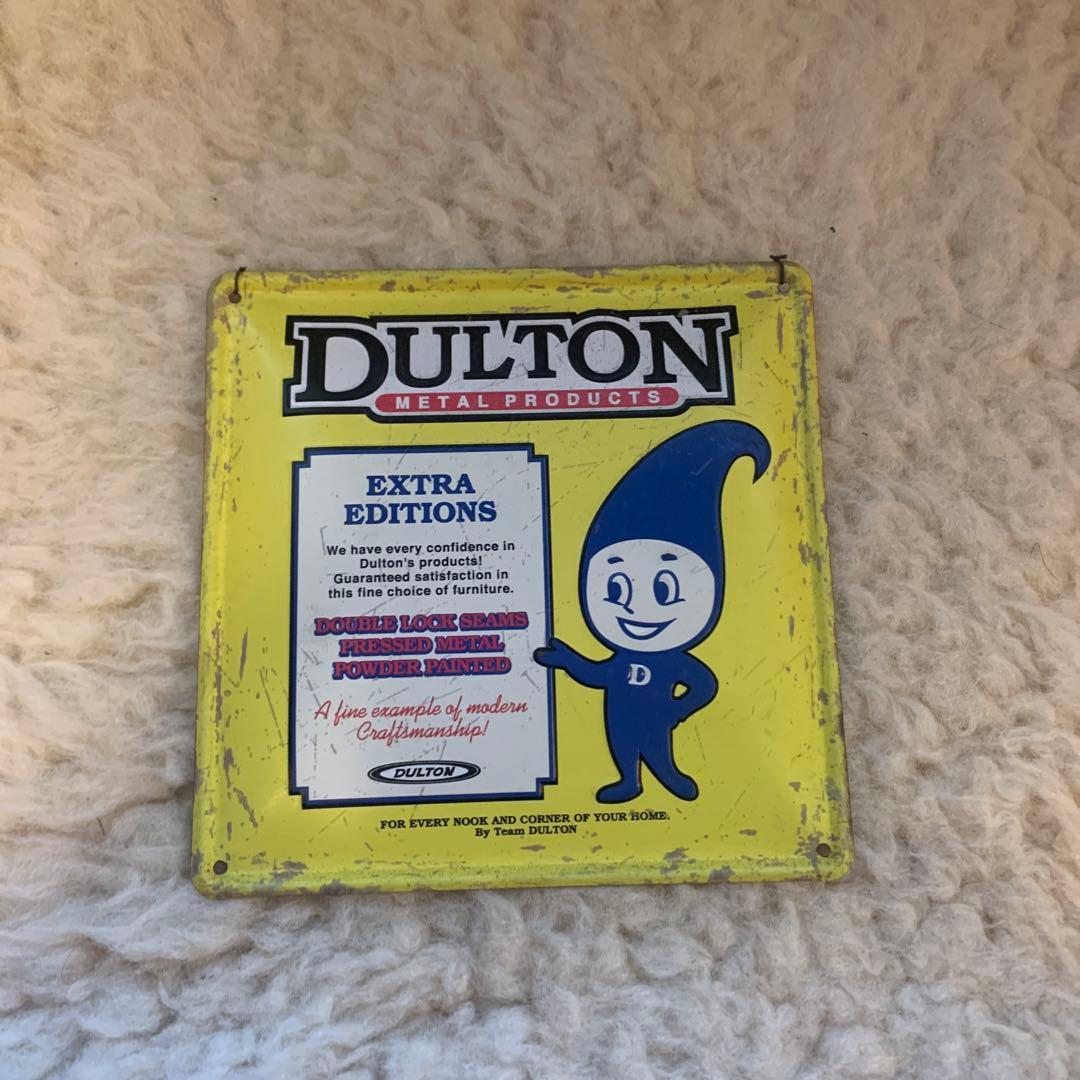 DULTON メタルサイン プレート　イエロー