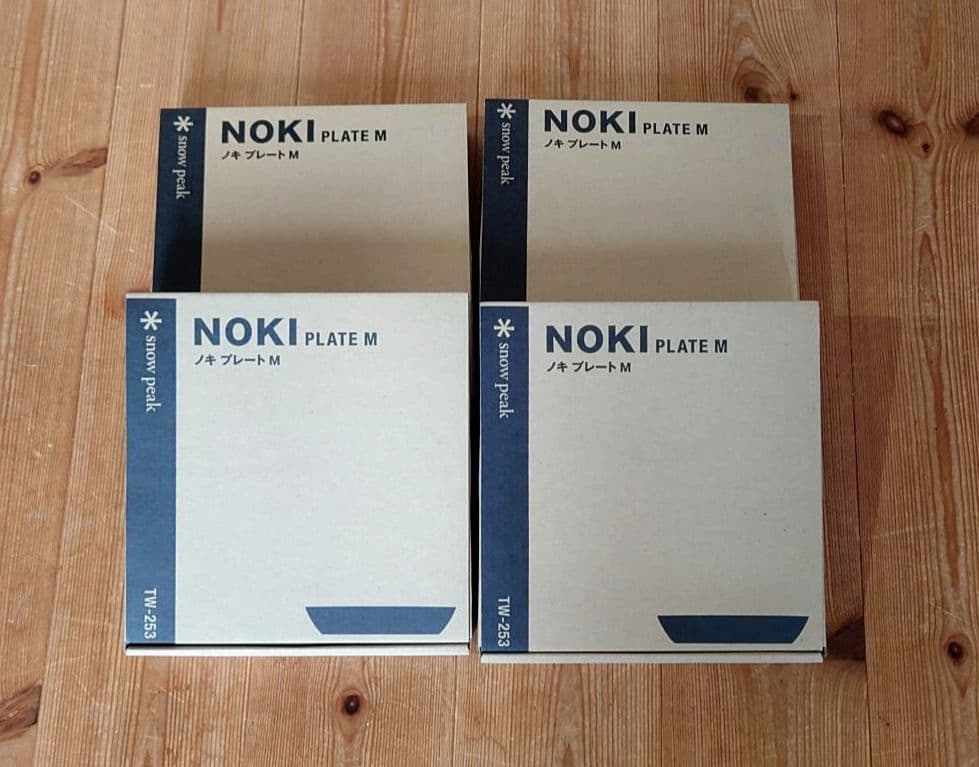 【新品未使用】スノーピーク　ノキ　プレート M 4枚セット