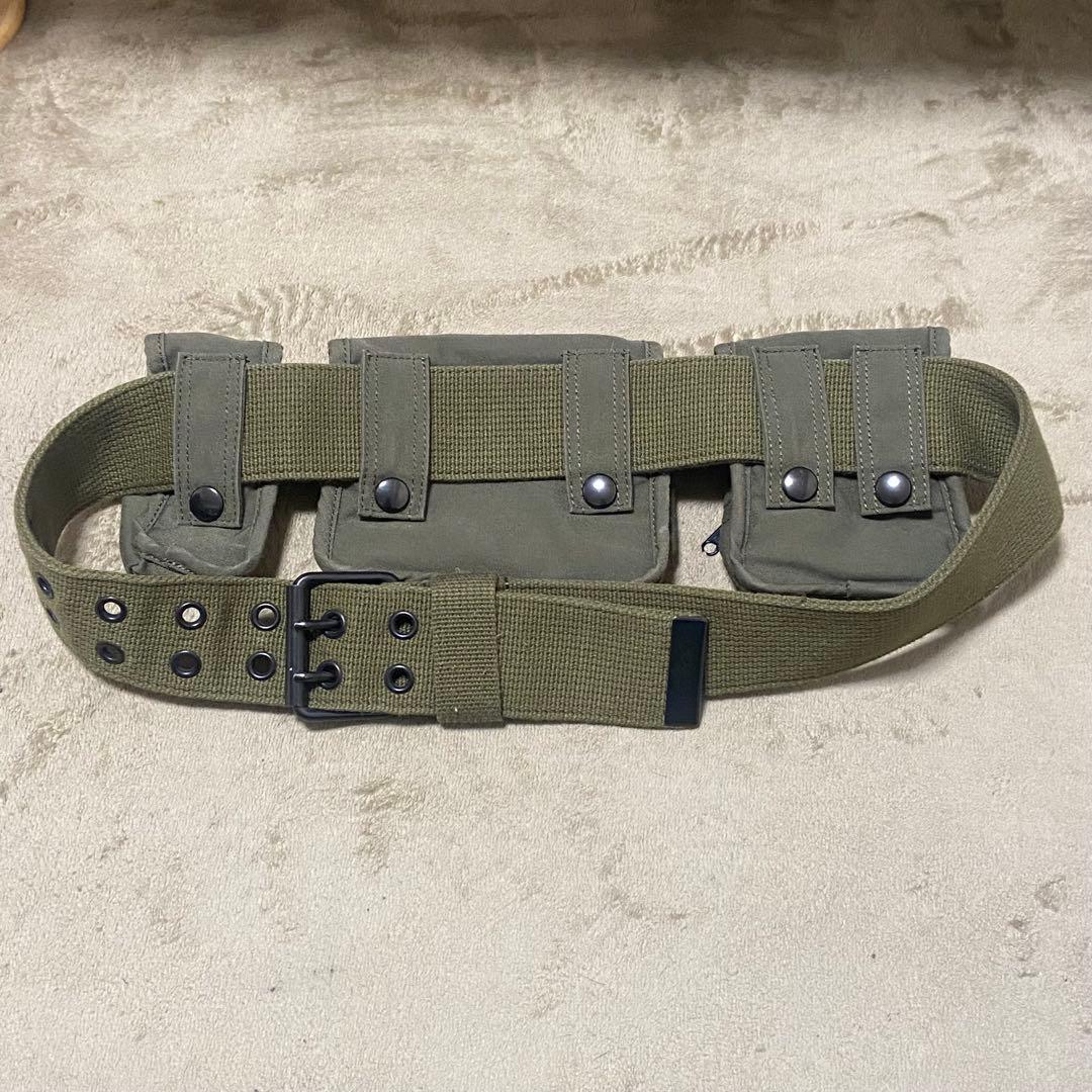 希少 レア パーリーゲイツ ベルト ボールケース ポーチ ウエストバッグ カーキ