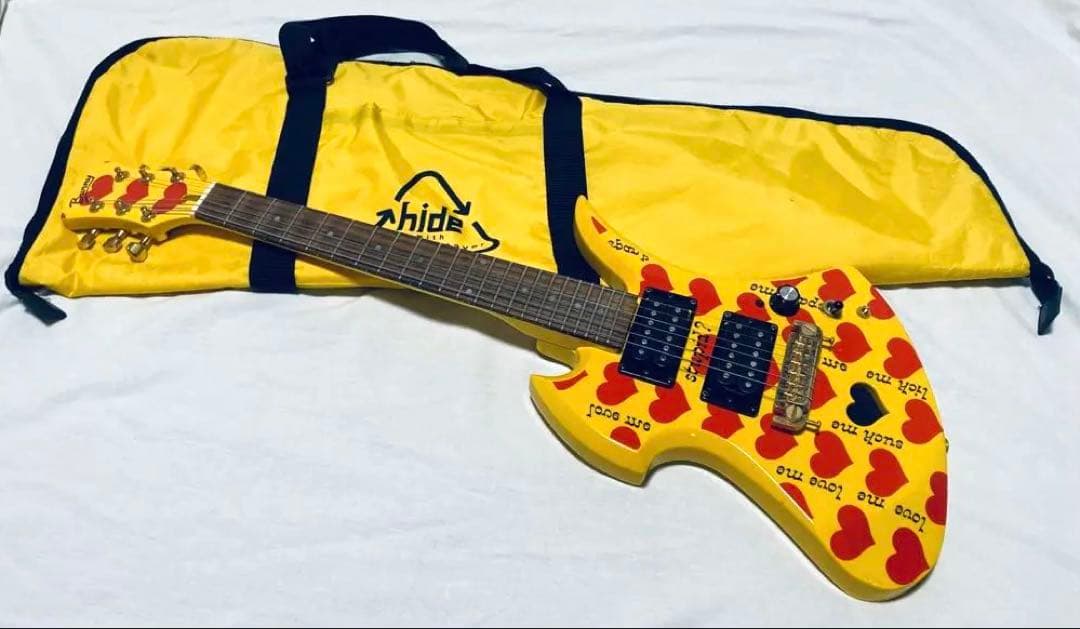 BURNY YH-JR hideモデル アンプ内蔵 モッキンバード ギター