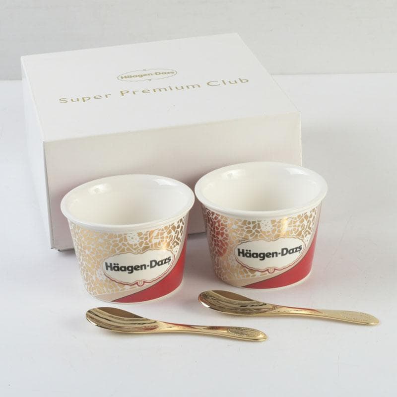 ハーゲンダッツ　スーパープレミアムクラブ　カップ＆スプーン　C　9364