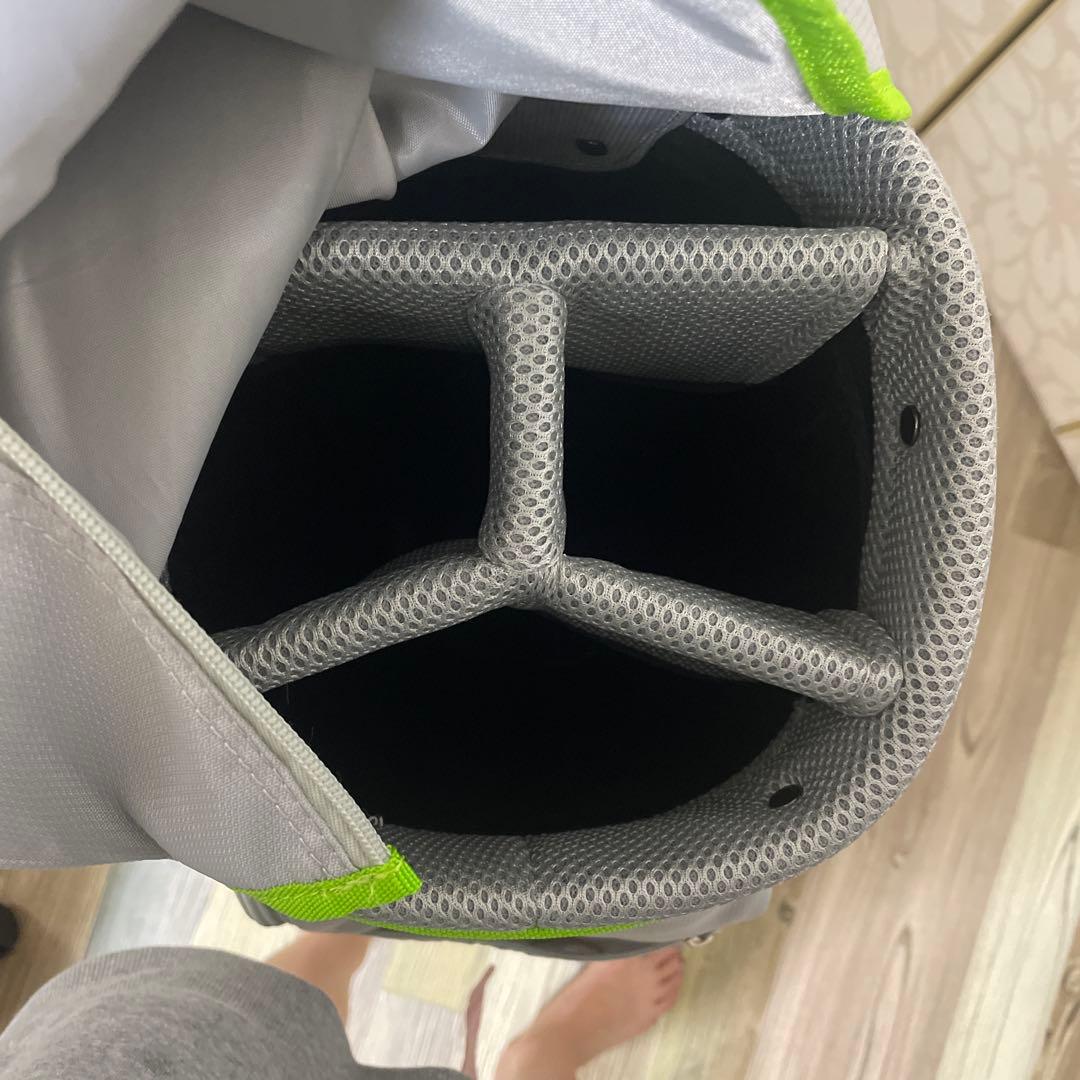 TaylorMade キャディバッグ グレー/グリーン　ゴルフバッグ