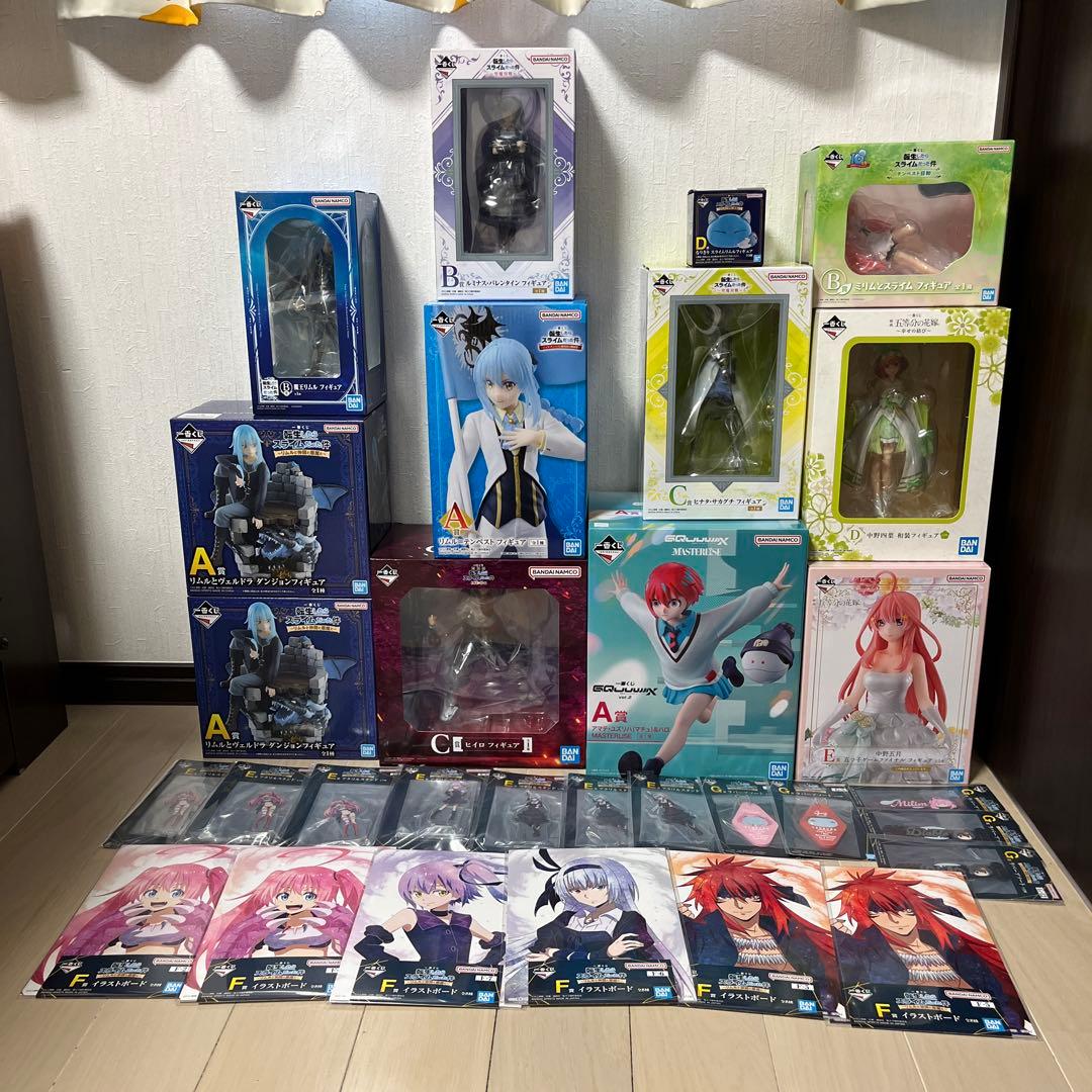 【未開封】一番くじフィギュア12体他　転スラ　ジークアクス　五等分の花嫁まとめ