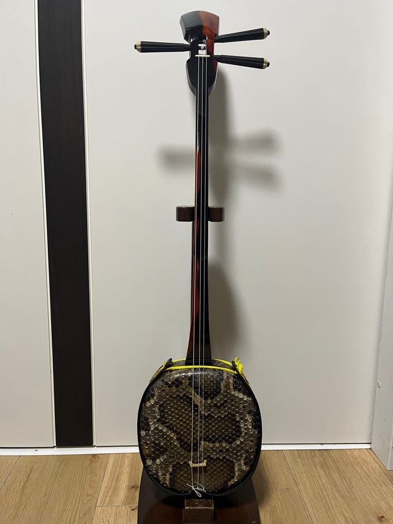 沖縄三線　本島黒木　拝領南風原型　みーむん